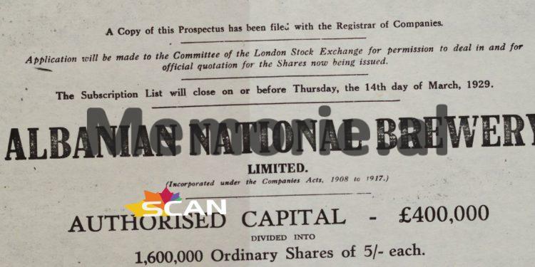 Si dështoi koncensioni për fabrikën e birrës “Kakarriqi” në Shkodër në 1929-ën, nga konkurrenca e “Birra Korça”, ndonëse tre vëllezërit shkodranë, tentuan qendrën financiare të botës ‘London Stock Exchange’?!