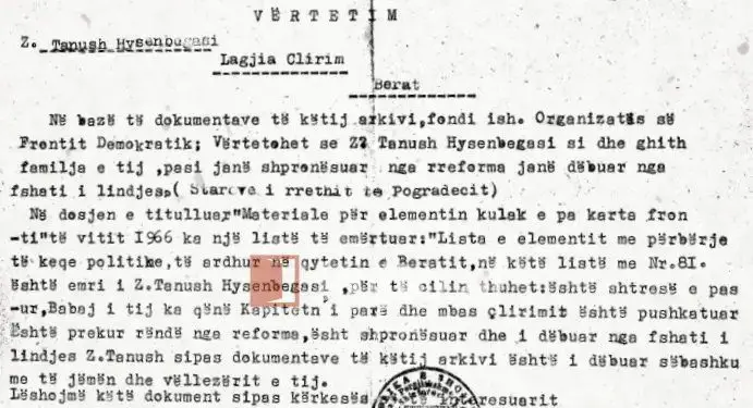 “Kështu doktor, Isufi, ti nuk e di, por vëllai yt, Feriti, iku nga kjo jetë, me gropën që i la në trup, çizmja e Bedri Spahiut në qelitë e burgut të Tiranës…”/ Dëshmia e rrallë e ish-policit nga Korça për krimin makabër