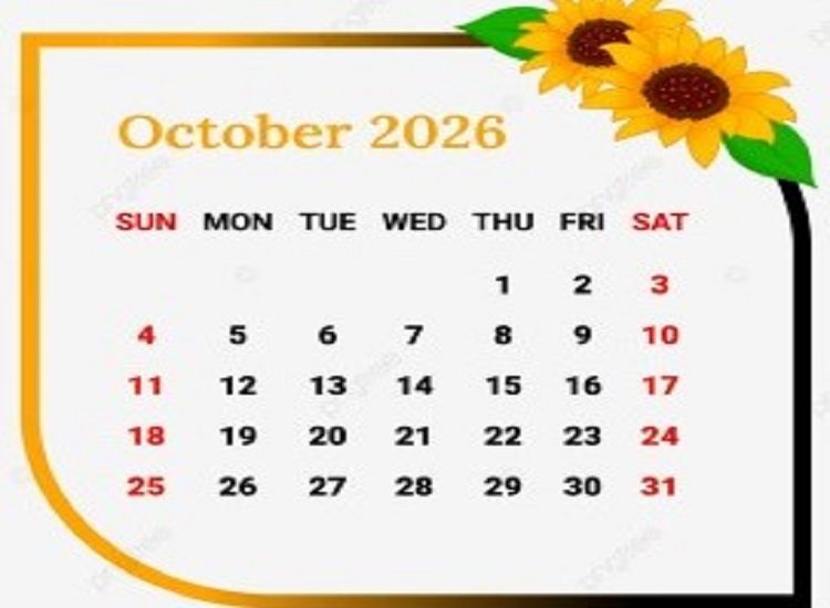 Kalendari 1 Tetor 2026