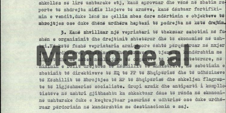 “Goditja e Krerëve të Ushtrisë 1974-1975: ‘Balluku, Dume, Çako, Parllaku, agjentë të Jugosllavisë dhe Traktatit të Varshavës…’” / Zbulohet akt-akuza e Aranit Çelës dhe debati i fundit në Presidium për faljen e tre gjeneralëve