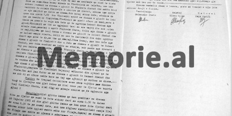“Oficer Astrit V., që ishte me shërbim tek porta në hyrje të oborrit, kishte vënë re, që Mehmet Shehu, rreth orës 22.00, të datës 17 dhjetor, hapi portën…”/ Dëshmia e ish-komandantit të grupit të shoqërimit