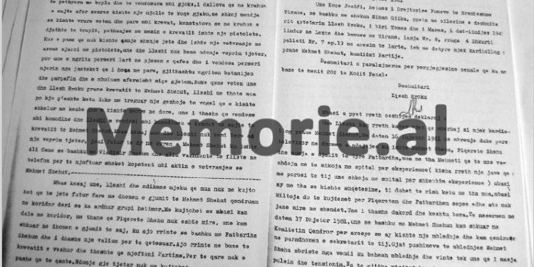 “Rreth orës 22.10, Mehmet Shehu i ra ziles dhe unë shkova në zyrën e tija, në katin e parë, ku ishte me Fiqreten, kur shkova aty, ai më porositi, që…”/ Dëshmia e ish-punonjëses së vilës së kryeministrit Shehu