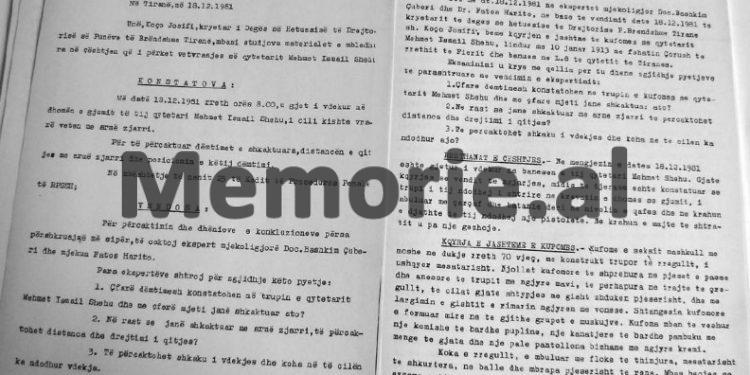 “Trupi i qytetarit Mehmet Shehu, ndodhej i shtrirë në krevatin e dhomës së gjumit dhe në krahun e djathtë, një pistoletë, por…”/ Zbulohen dokumentet dhe fotot e panjohura të ish-kryeministrit Mehmet Shehu