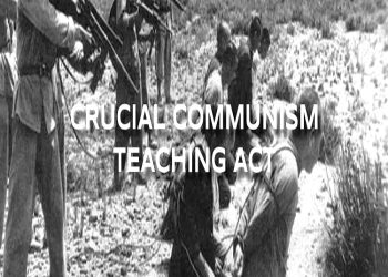 Nga Kongresi Amerikan u miratua me shumicë vote, Rezoluta H.R. 5349, “Akti vendimtar për Mësimin e së vërtetës rreth komunizmit në shkollat amerikane”-