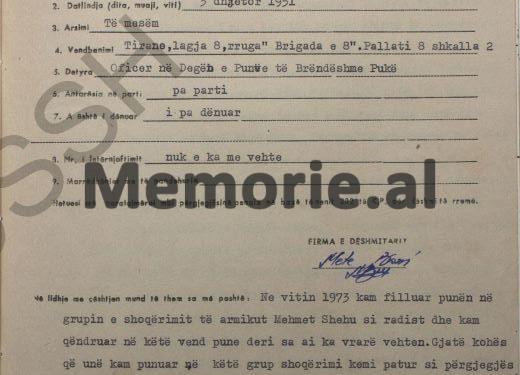 “Para Kongresit të 8-të, unë i çova Feçor Shehut një zarf sekret, që ma dha Mehmeti dhe më 16 dhjetor në darkë, ai erdhi te vila kryeministrit…”/ Dëshmia e rrallë në hetuesi, e oficerit të shërbimit
