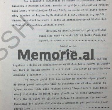 “Kur ambasadori pa shpenzimet e djalit të Mehmet Shehut, u sëmur, Gani Kodra tha; udhëtojmë klasi i parë, se e do puna, kemi armë me vete dhe…”/ Dëshmia “bombë” e revizorit të Ministrisë së Jashtme