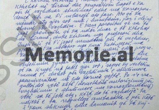 “I dashur Taqi, të lutem Gani, si shok, si vëlla, kujdesuni për Skënderin, i qëndroni afër dhe mos e lini që…”/ Zbulohen letrat e Mehmet Shehut, për oficerin e Sigurimit dhe ambasadorin në Suedi, 3 dhjetor 1981