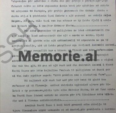 “Kur ambasadori pa shpenzimet e djalit të Mehmet Shehut, u sëmur, Gani Kodra tha; udhëtojmë klasi i parë, se e do puna, kemi armë me vete dhe…”/ Dëshmia “bombë” e revizorit të Ministrisë së Jashtme