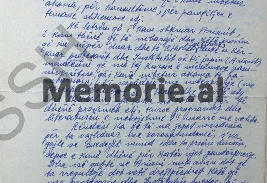 “I dashur Taqi, të lutem Gani, si shok, si vëlla, kujdesuni për Skënderin, i qëndroni afër dhe mos e lini që…”/ Zbulohen letrat e Mehmet Shehut, për oficerin e Sigurimit dhe ambasadorin në Suedi, 3 dhjetor 1981