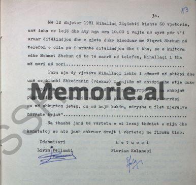 “Në janar 1980, kur unë ngrita para Feçorit dhe Mihallaq Ziçishtit, disa probleme për Marjeta dhe Bashkim Shehun, të cilët…”/ Dëshmia e ish-kryetarit të Degës së Durrësit, që vuajti 8 vjet në Spaç