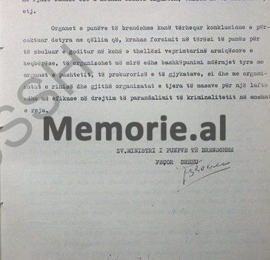 Letra e Enverit për Hazbiun: “S’duhen ngatërruar thyerjet e xhamave, me agjitacion e propagandë, po profesor Gashin në Shkodër, pse e arrestuat…”?! / Dokumenti që “fundosi” ministrin e Brendshëm në ’79-ën