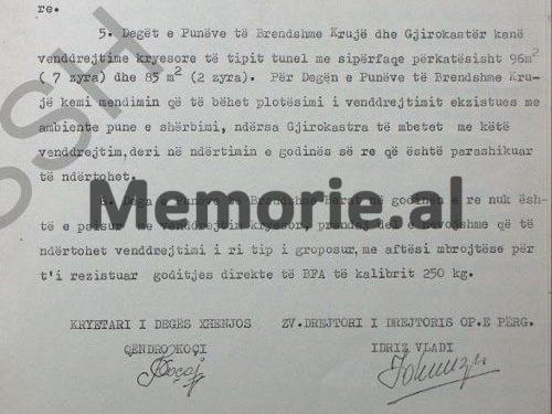“Objekti sekret do ketë 40 dhoma, 3 për udhëheqjen, 5 Sigurimi, 3 Hetuesia, etj., dhe do i rezistojë bombave të aviacionit …”/ Zbulohet proces-verbali i mbledhjes, për ndërtimin e ‘Bunk’Art 2’, shtator 1979