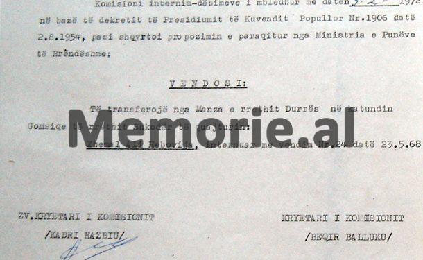 “Janë elementë me qëndrim të keq politik dhe paraqesin rrezikshmëri shoqërore, prandaj të internohen…”/ Zbulohet dosja voluminoze me emrat e qindra personave që përfunduan në “gulagët” e komunizmit