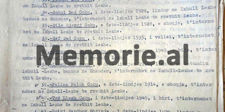 “Pasi iu arratisën 6 pjestarë të familjes, dhe se paraqesin rrezikshmëri të theksuar për t’u arratisur edhe vetë, komisioni vendosi të internojë Nikollë Dakaj, me të gjithë…”/ Dokumenti sekret, janar 1967