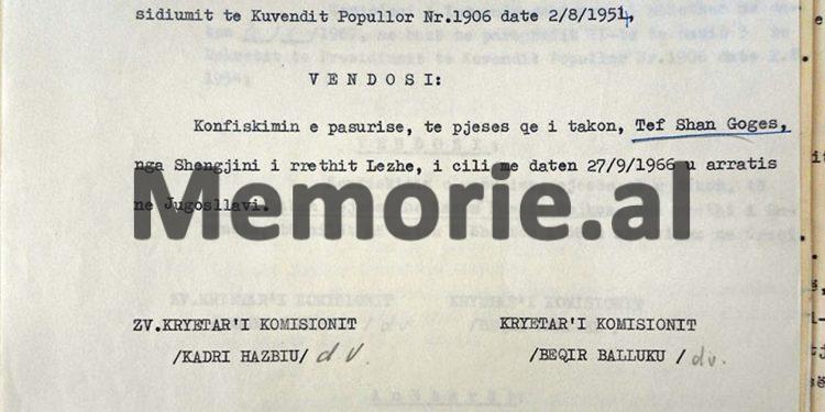 “T’i konfiskohet pasuria Jorgji Filip Ziut, banues në Durrës, pasi duke qenë me shërbim në Trieste të Italisë, arratiset nga Moto-Varka “Sazani” dhe…”/ Vendimet e Komisionit të Internim-dëbimeve, viti 1967