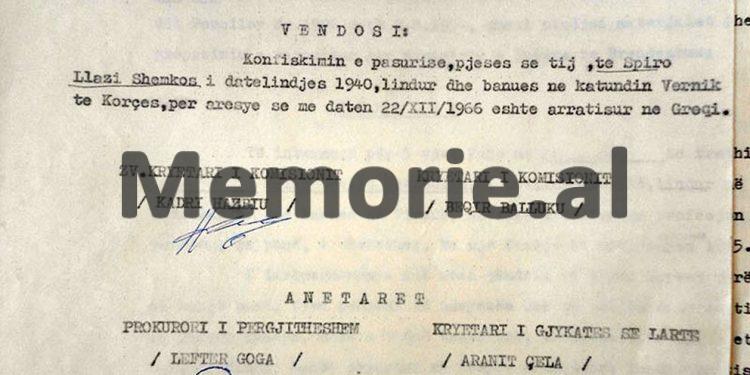 “T’i konfiskohet pasuria Jorgji Filip Ziut, banues në Durrës, pasi duke qenë me shërbim në Trieste të Italisë, arratiset nga Moto-Varka “Sazani” dhe…”/ Vendimet e Komisionit të Internim-dëbimeve, viti 1967