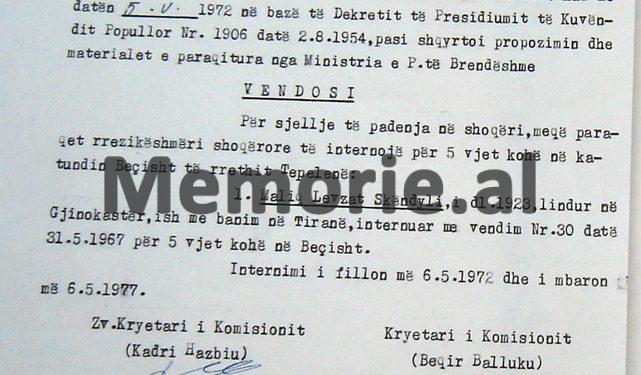 “Me propozim të Ministrisë së Brendshme, komisioni vendosi të transferojë nga katundi Çekrez-Morinë, në Valias, të internuarit…”/ Zbulohet dokumenti sekret i vitit 1972, me 51 emrat e “reaksionarëve”!