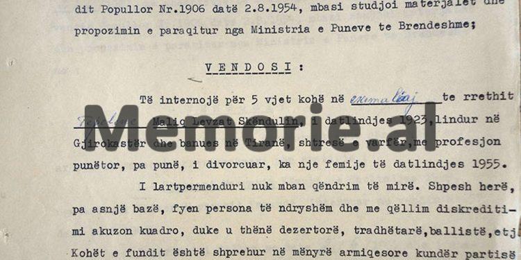 “T’i konfiskohet pasuria Jorgji Filip Ziut, banues në Durrës, pasi duke qenë me shërbim në Trieste të Italisë, arratiset nga Moto-Varka “Sazani” dhe…”/ Vendimet e Komisionit të Internim-dëbimeve, viti 1967