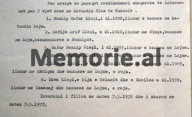 “Me propozim të Ministrisë së Brendshme, komisioni vendosi të transferojë nga katundi Çekrez-Morinë, në Valias, të internuarit…”/ Zbulohet dokumenti sekret i vitit 1972, me 51 emrat e “reaksionarëve”!