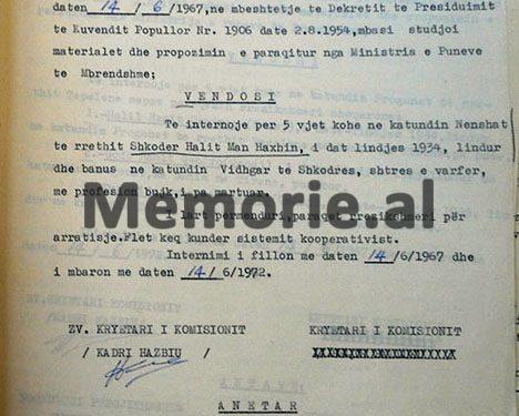 Nga familja Agaj, Shaska, Luzi, Velaj, te Alemi, Xhindi, Çeprati, Bollano e Çeloaliaj…/ Zbulohet dokumenti sekret i Komisionit të Internim-Dëbimeve i vitit 1967, për fiset e njohura të Vlorës