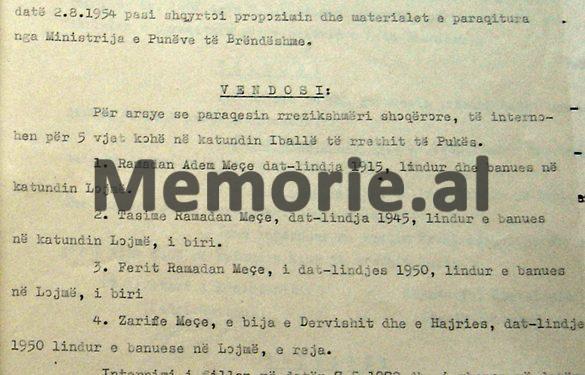 “Me propozim të Ministrisë së Brendshme, komisioni vendosi të transferojë nga katundi Çekrez-Morinë, në Valias, të internuarit…”/ Zbulohet dokumenti sekret i vitit 1972, me 51 emrat e “reaksionarëve”!