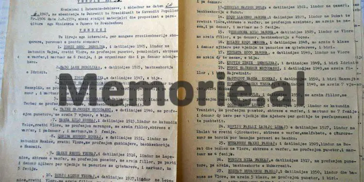“Refije Hana Malaj (Koculi), 90 vjeç, lindur në Shkozë të rrethit Vlorë, me banim në Tiranë, është gruaja e Qazim Koculit, ish-eksponent i Ballit Kombëtar…”/ Vendimi i Komisionit Internim-Dëbimeve, viti 1967