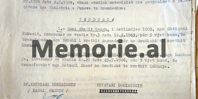 “Pasi iu arratisën 6 pjestarë të familjes, dhe se paraqesin rrezikshmëri të theksuar për t’u arratisur edhe vetë, komisioni vendosi të internojë Nikollë Dakaj, me të gjithë…”/ Dokumenti sekret, janar 1967