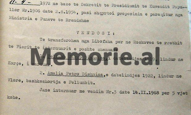 “Për arsye se në tetor 1971, u arratis jashtë shtetit, në Greqi, pjesëtari i familjes së tyre, Besnik Aliko, komisioni vendosi të internojë në katundin Fushë-bardhë të Gjirokastrës…”/ Zbulohen vendimet e vitit 1972