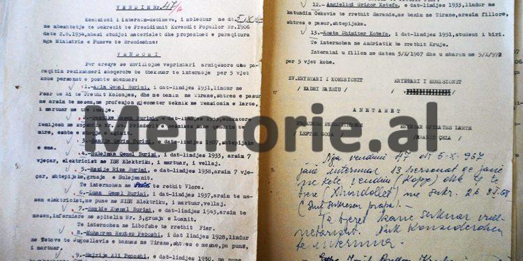 “Gjyla Leci nga Buçaj e Tropojës, ka të arratisur burrin e saj, Isuf Lecin, dhe kunatin, Shabanin, më pas u arratis në Jugosllavi kunata e saj, me 4 djemtë…”/ Vendimi i Komisionit Internim-Dëbimeve, viti 1967
