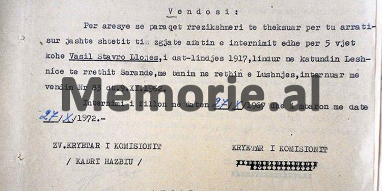“Gjyla Leci nga Buçaj e Tropojës, ka të arratisur burrin e saj, Isuf Lecin, dhe kunatin, Shabanin, më pas u arratis në Jugosllavi kunata e saj, me 4 djemtë…”/ Vendimi i Komisionit Internim-Dëbimeve, viti 1967