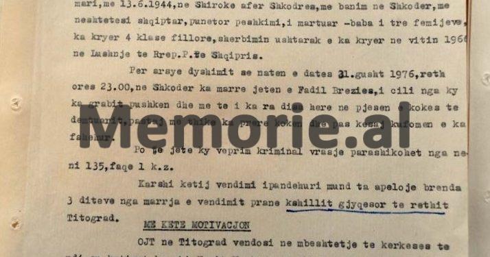 “Gruaja dhe tre fëmijët iu mbytën, pasi i’u përmbys lundra nga koha e keqe, kurse ai doli me not dhe u dorëzua në Tivar te…”/ Raporti i UDB-së për ngjarjen tragjike të Hamit Myrtja nga Shkodra, shtator 1976