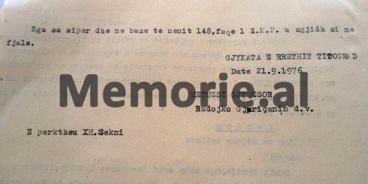 “Gruaja dhe tre fëmijët iu mbytën, pasi i’u përmbys lundra nga koha e keqe, kurse ai doli me not dhe u dorëzua në Tivar te…”/ Raporti i UDB-së për ngjarjen tragjike të Hamit Myrtja nga Shkodra, shtator 1976