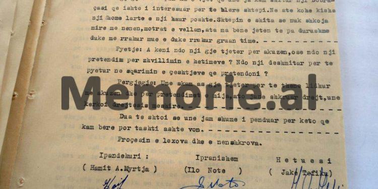 “Në Titograd një zheskan më pyeste për detyrat që më kishte dhënë Sigurimi, por kur i thashë se; mua m’u mbyt e gjithë familja në liqen, ai…”/ Dëshmia në hetuesi e Hamit Myrtos, për “problemet” me UDB-në