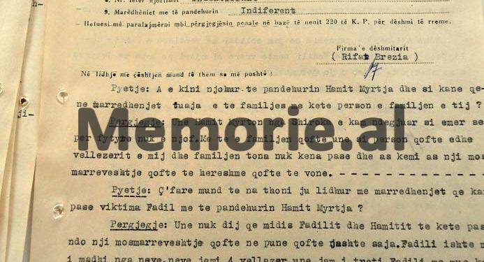 “Kufijtë me gardh i rrethon Shqipëria dhe jo Jugosllavia, sikur të ishte lirshëm si në shtetet e tjera, as 16 vetë s’do kishin ndenjur ktu…”! / Letra e Hamit Myrtja, drejtuar Enver Hoxhës para arratisjes në ’76-ën