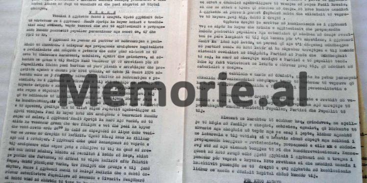 “I lartpërmenduri u ekzekutua në kohën dhe në vendin e caktuar e, fjalët e tij të fundit ishin…”/ Proces-verbali pushkatimit të Hamit Myrtja më 30.12.’76, nga hetuesi Sh.Ç., prokurori R.K. dhe zv.shefi Policisë, B.Sh