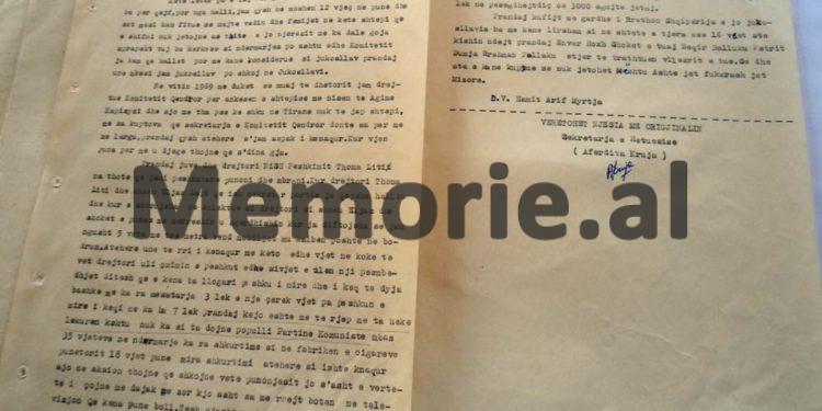 “Kam 6 vjet gruan pa punë, jetoj me 1 mijë lekë të vjetra në muaj, jetë fukarenjsh, prandaj të tradhtuen shokët e tu, Beqir Balluku me Petrit Dume e Parllakun, se…”/ Letra e Hamit Myrtja për Enver Hoxhën