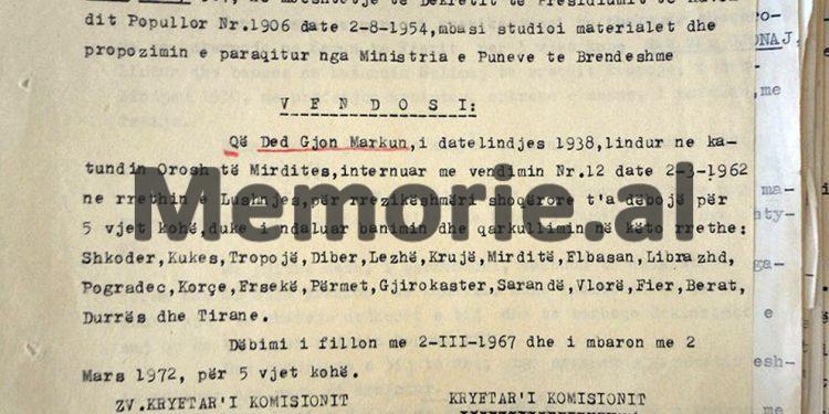 “Komiteti Ekzekutiv i Korçës, u ka bërë thirrje familjes Koçibelli, të shkojnë në vëndlindje, banorët e lagjes nr. 3 të Durrësit, i kërkuan familjes Manushi…”/ Vendimet e Komisionit të Internim-dëbimeve, viti 1967