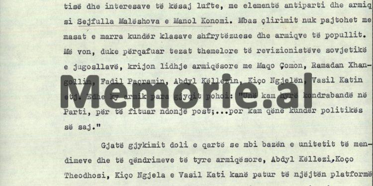 “Ky grup armik, hyri në marrëdhënie tregtare me SHBA-ës, për blerjen e mallrave amerikane, kërkoi liçencën e Departamentit të…”/ Akt-akuza e Aranit Çelës, për “sabotatorët” e Ekonomisë, maj ‘77