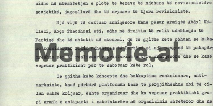 “Ky grup armik, hyri në marrëdhënie tregtare me SHBA-ës, për blerjen e mallrave amerikane, kërkoi liçencën e Departamentit të…”/ Akt-akuza e Aranit Çelës, për “sabotatorët” e Ekonomisë, maj ‘77