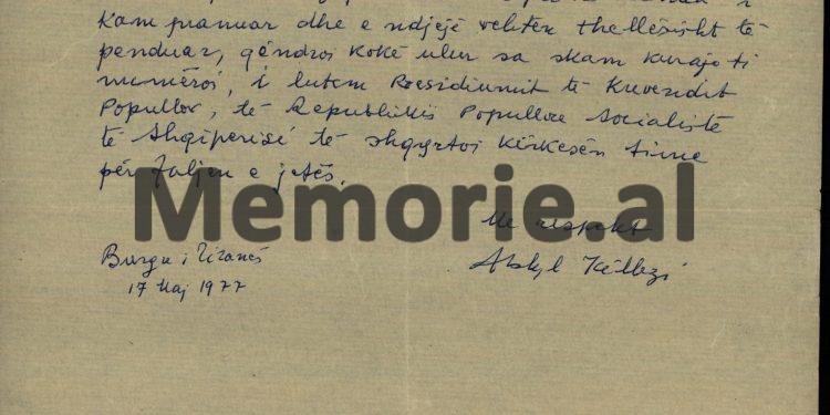 “Fajet e mia tepër të rënda i kam pranuar dhe ndjehem thellësisht i penduar, qëndroi kokë ulur, sa s’kam kurajo t’i numëroj, i lutem Presidiumit të Kuvendit që…”/ Kërkesa e ish-zv.kryeministrit, për faljen e jetës, maj ‘77