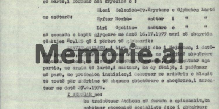“Të dhënat sekrete shtetëror, Zbulimit Sovjetik, ja jepte me agjenten Valentina Peza dhe këshilltarit të ambasadës sovjetike në Tiranë…”! / Akt-akuza që çoi në plumb, vëllanë e sekretarit të Enver Hoxhës