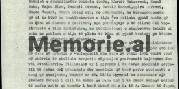 “Të dhënat sekrete shtetëror, Zbulimit Sovjetik, ja jepte me agjenten Valentina Peza dhe këshilltarit të ambasadës sovjetike në Tiranë…”! / Akt-akuza që çoi në plumb, vëllanë e sekretarit të Enver Hoxhës