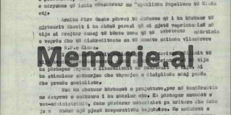 “Të dhënat sekrete shtetëror, Zbulimit Sovjetik, ja jepte me agjenten Valentina Peza dhe këshilltarit të ambasadës sovjetike në Tiranë…”! / Akt-akuza që çoi në plumb, vëllanë e sekretarit të Enver Hoxhës