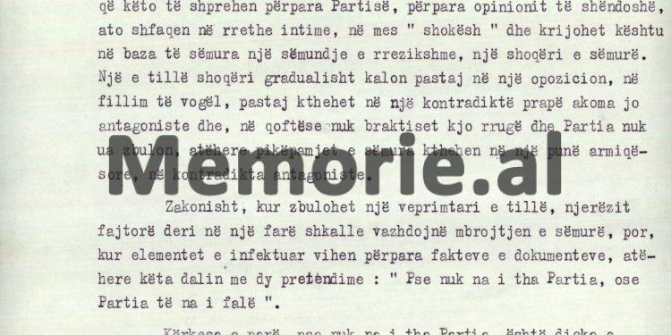 “Kur Enveri e pyeti Aranit Çelën, se; a është e drejtë, që të marrim në shqyrtim, ata që s’bëjnë kërkesë t’u falet jeta, si ky Xhavit Sallaku, ai i tha…”! / Mbledhja e Presidiumit të Kuvendit Popullor, 31 maj 1977