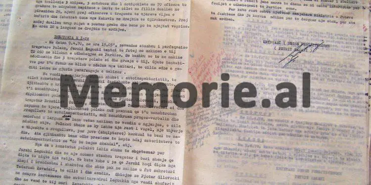 “Jerzhi Legucki, është kuadër i Zbulimit Polak dhe ai interesohet për fëmijët e udhëheqësit tonë, Enver Hoxha…”! / Zbulohet dokumenti i Sigurimit, për diplomatin që tentoi të futej në “Bllok”, më 9 prill 1970