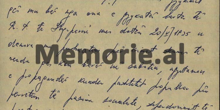 “Jam penduar, kam qenë shtëpi bazë e luftës, jam vëllai i Todo Manços, si dhe kam dy fëmijë në ngarkim, ju lutem të më falni jetën…”/ Zbulohet letra para pushkatimit, e drejtorit të Makina-importit, maj 1976