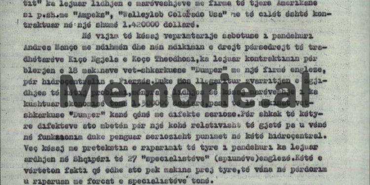 “Andrea Manço, ka vjellur vrer kundër vijës politike ekonomike dhe ideologjike të Partisë sonë, udhëheqësit kryesor të saj, duke…”/ Zbulohet akt-akuza e Aranit Çelës, ndaj drejtorit të Makinaimportit, maj ‘76