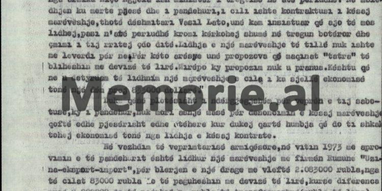“Andrea Manço, ka vjellur vrer kundër vijës politike ekonomike dhe ideologjike të Partisë sonë, udhëheqësit kryesor të saj, duke…”/ Zbulohet akt-akuza e Aranit Çelës, ndaj drejtorit të Makinaimportit, maj ‘76