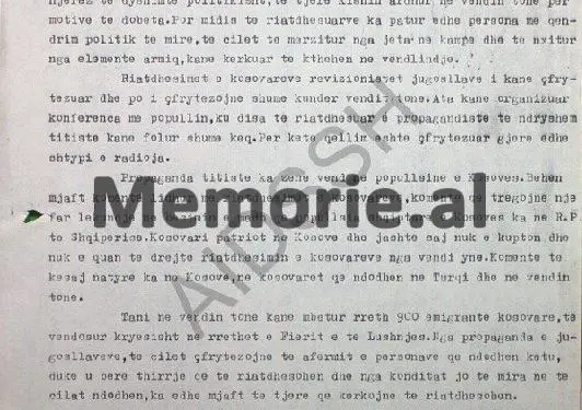 “Nga 1300 emigrantë kosovarë, janë riatdhesuar në Jugosllavi 400, por duhet ta ndalojmë këtë gjë, pasi kontingjenti prej 900 vetash…”/ Zbulohet dokumenti “Tepër sekret” i Sigurimit, i vitit 1965