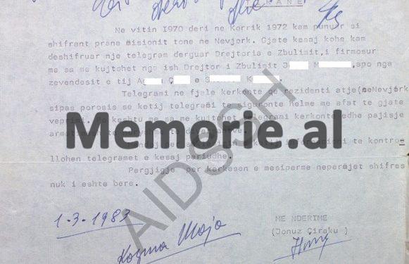 “Kadri Hazbiu na kërkoi helme me veprim të ngadaltë, se donte t’i përdorte kundër Leka Zogut, duke ia dhënë…”/ Zbulohet dokumenti i rrallë i Sigurimit, me raportin sekret të oficerit të Zbulimit në New York